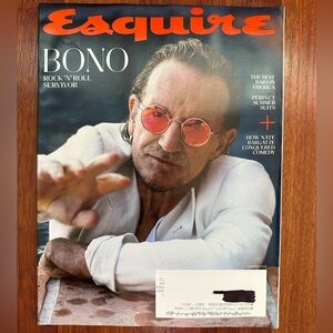 Esquire Magazine with Bono Cover